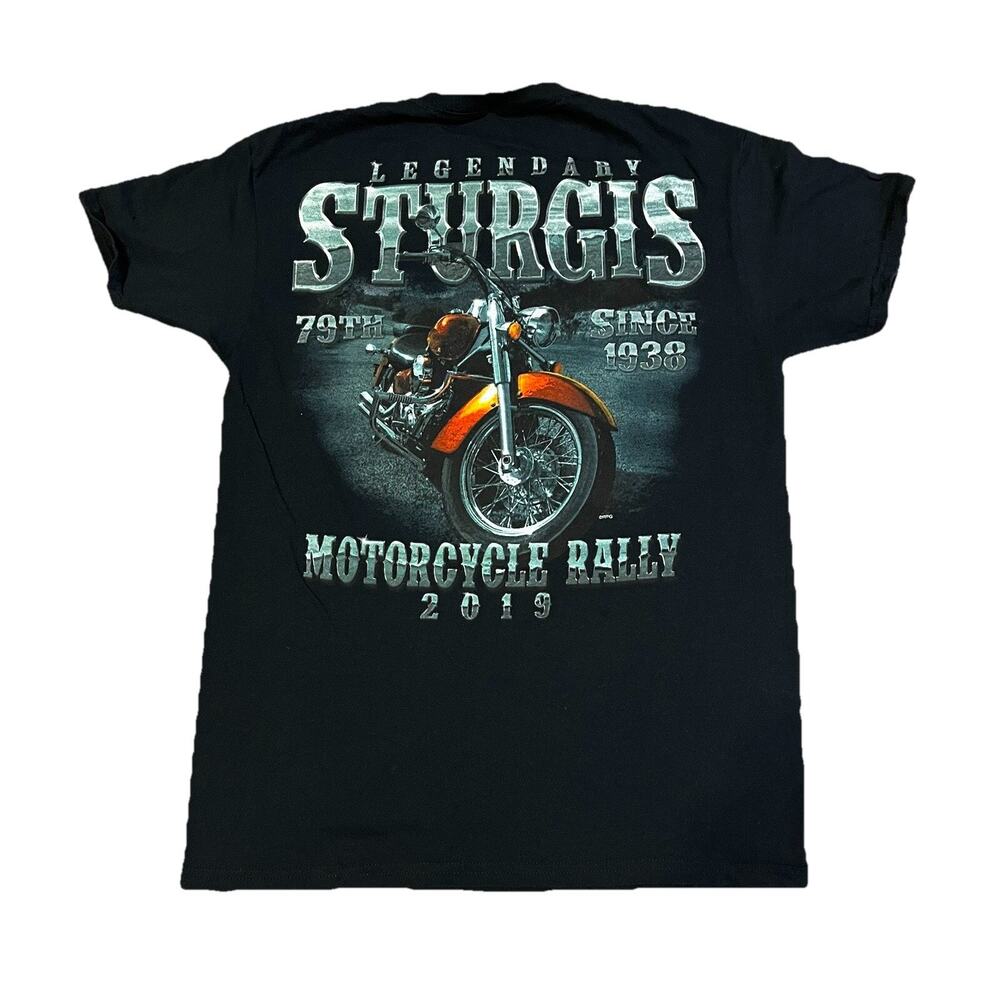2019 Sturgis Motorcycle Rally Outlaw Saloon Size M T-Shirt Short Sleeve